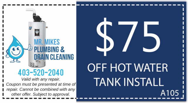 Mr. Mikes Plumbing Hot Water Tank Discount Coupon